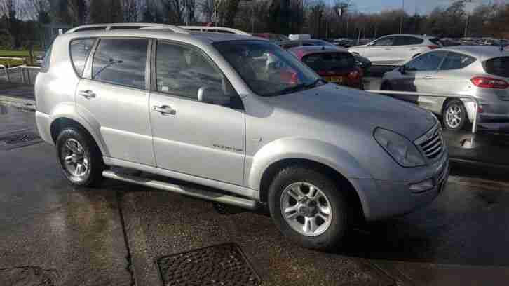 SSANGYONG REXTON 2.7 DIESEL 4X4 SILVER HISTORY MOT READ ADD IN FULL