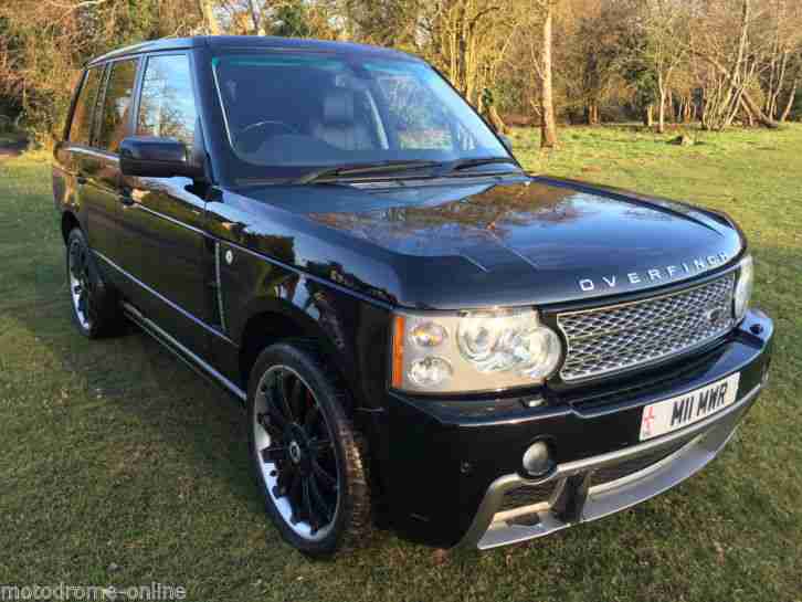 STUNNING 2007/57 OVERFINCH RANGE ROVER TDV8 VOGUE SE L322 IN BLACK