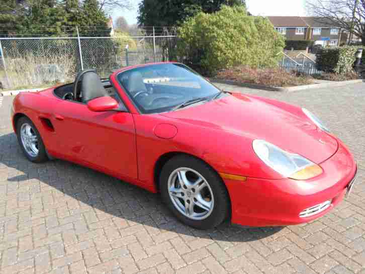 STUNNING.! CLASSIC RED PORSCHE BOXSTER - JUST 44,000 MILES FULL HISTORY FROM NEW