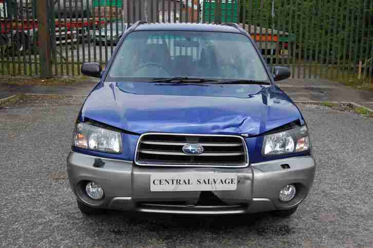 SUBARU FORESTER 2003 SALVAGED DAMAGED REPAIRABLE STARTS DRIVES 2.0L CAT D
