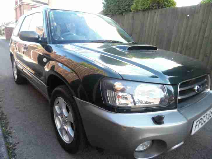 SUBARU FORESTER XT TURBO 2ltr petrol GREEN/GREY 03 REG SUPER CONDITION 03 REG