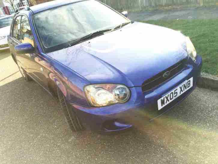 SUBARU IMPREZA 1.6 TS 4X4 HATCH, 5 DOOR, BLUE - FSH 9 STAMPS - NO RESERVE!!