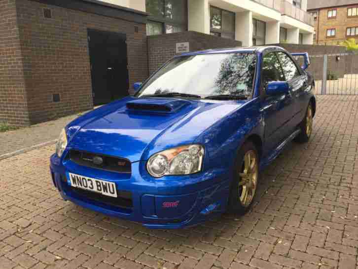 SUBARU IMPREZA WRX-STI TYPE UK BLUE 2003
