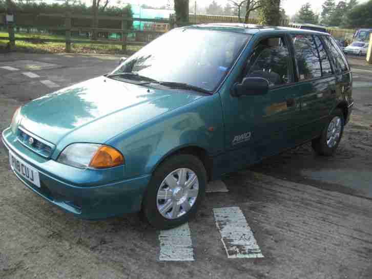 SUBARU JUSTY 4x4 four wheel drive 1996 P full service history.