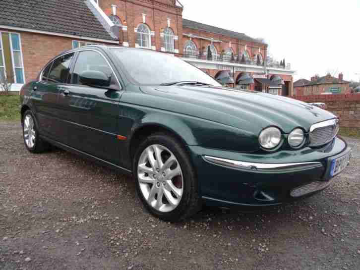 SUPERB LOW MILEAGE (88K) 2003 (03) JAGUAR X TYPE MANUAL PETROL BRG METALLIC!