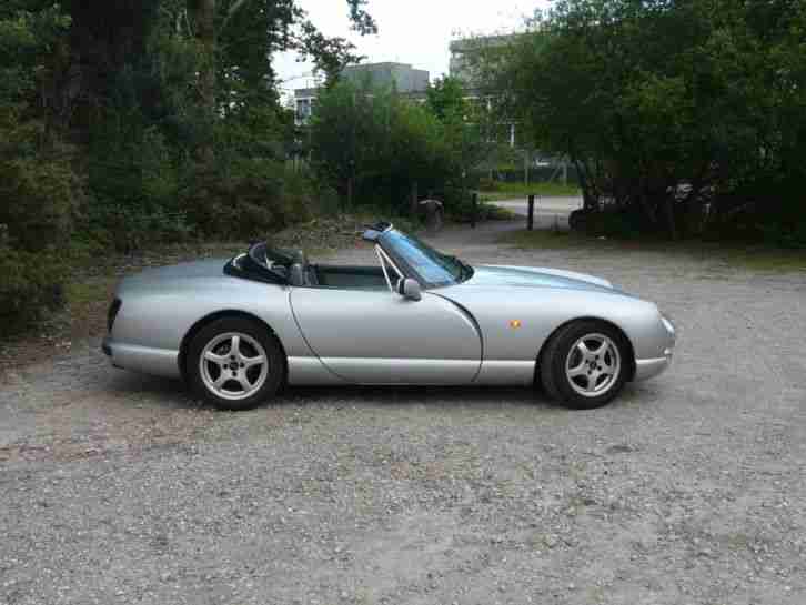 SUPERB Silver TVR CHIMAERA 4.0. V8 1 Owner From NEW. 44800m. Green Leather