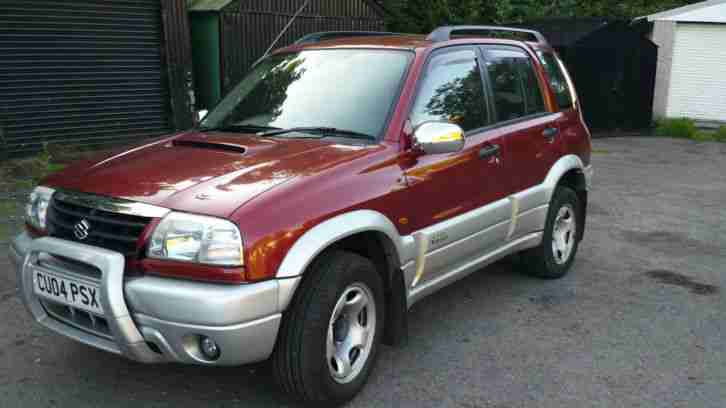 SUZUKI GRAND VITARA TD RED 4X4 2004 PLATE