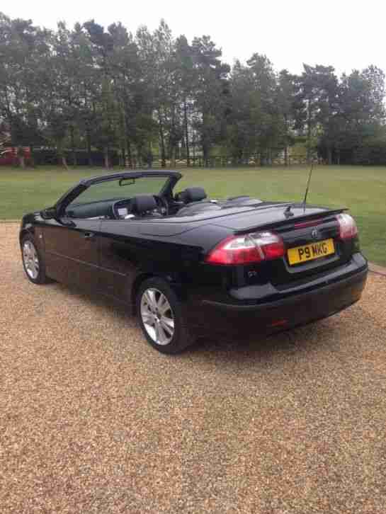 Saab 9-3 Convertible Anniversary Edition Black 2007 PRIVATE PLATE INCLUDED!