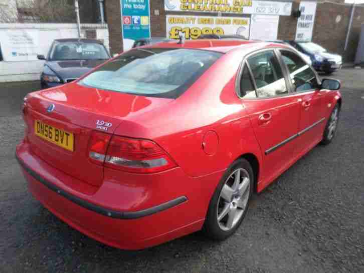 Saab 9-3 TDi Vector Sport 2.0 DIESEL, AUTOMATIC, SALOON, 4 DOOR, RED, 2006