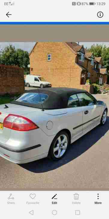 Saab 9 3 convertible 2.0ltr turbo