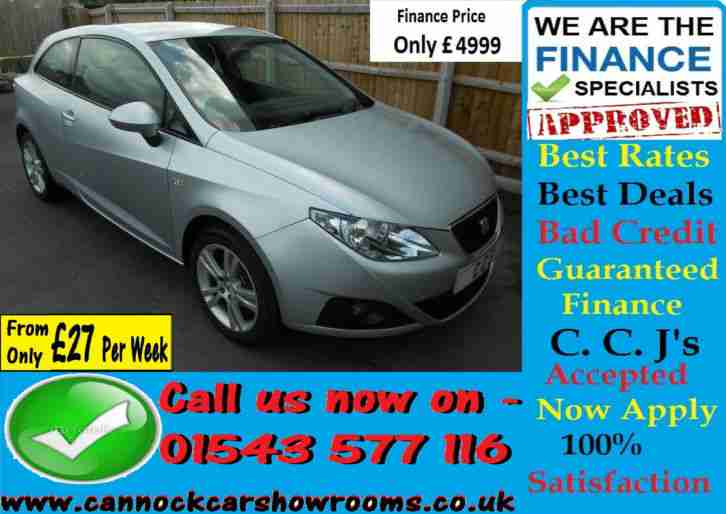 Seat Ibiza 1.4 16v 85 SportCoupe - Guaranteed Car Finance