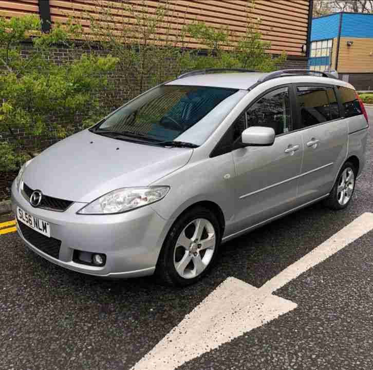 Silver Mazda 5 Sport 7 Seater, Low Mileage, Full years MOT