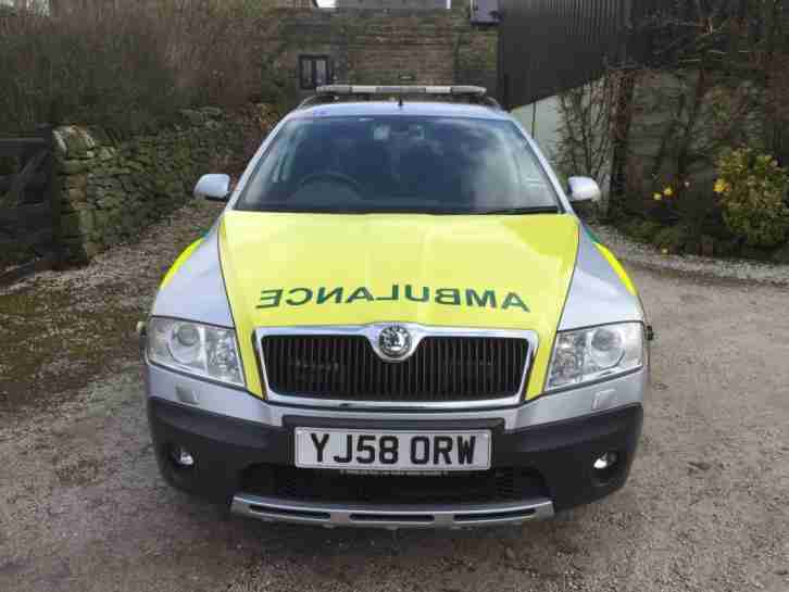Skoda Octavia 2.0TDI PD Scout 4x4 Ambulance 2008 58 plate