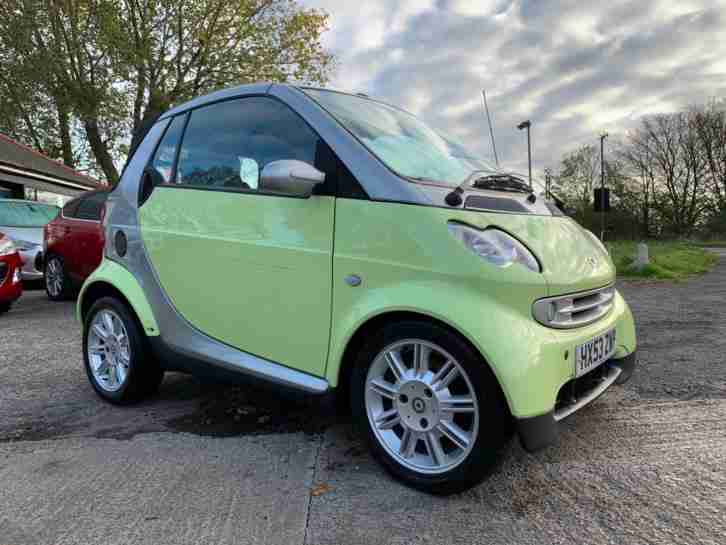 Smart Smart 0.7 Passion 2003 Cabriolet FSH LONG MOT RAC DEALERSHIP