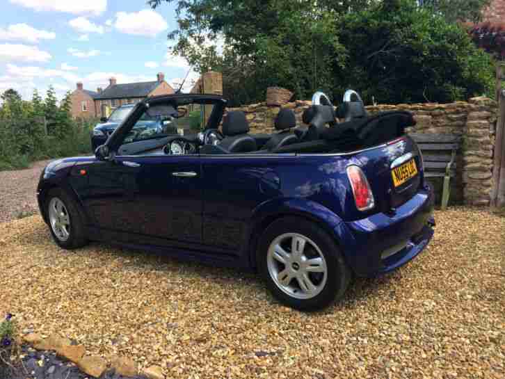 Stunning 2005 (55) MINI One 1.6 CONVERTIBLE MAUVE/PURPLE VERY CLEAN/MOT 2016 FSH