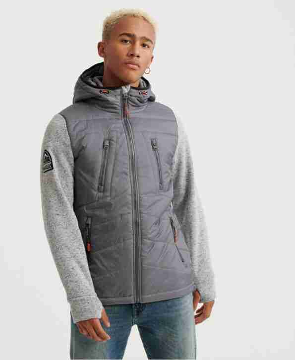 Superdry Mens Storm Hybrid Zip Hoodie