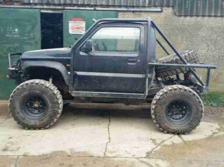 Suzuki Jimny offroader huge spec built by Rhino ray land cruiser axles trayback