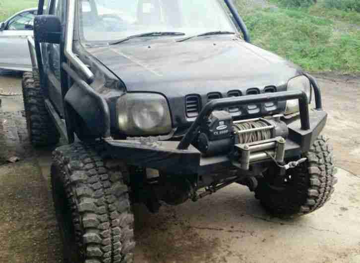 Suzuki Jimny offroader huge spec built by Rhino ray land cruiser axles trayback