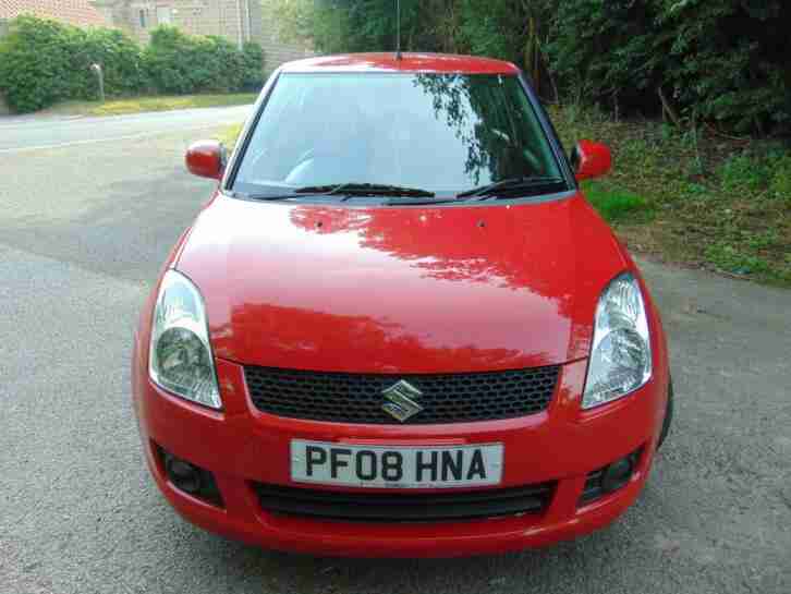 Suzuki Swift 1.5 Petrol Manual (101bhp) GLX Red 5 Door 2008