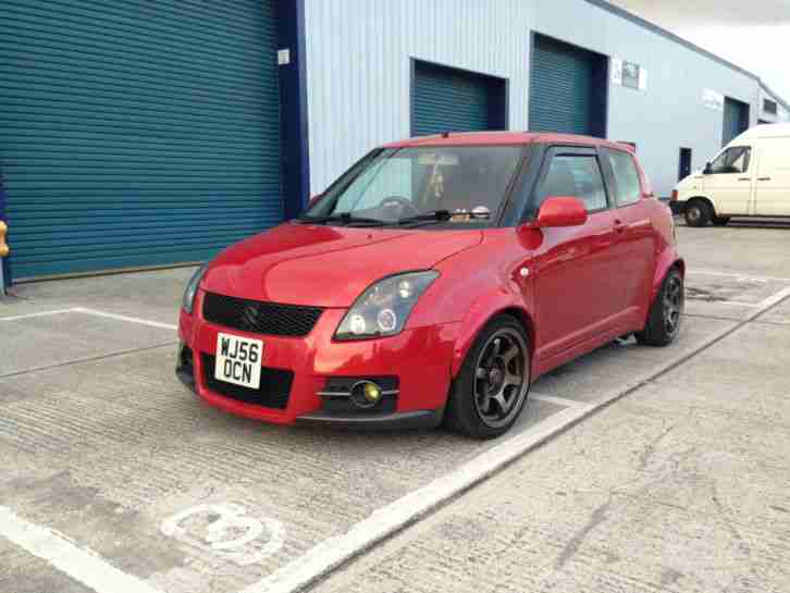 Suzuki swift sport modified stanced low wide rota swap Honda