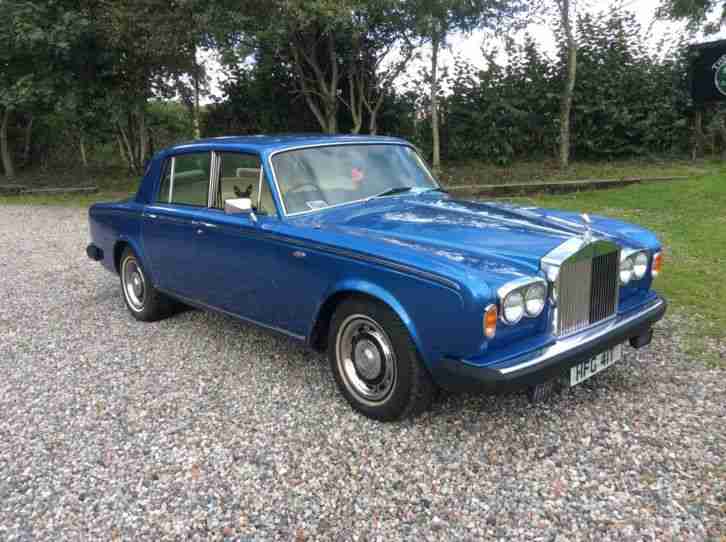 T 1978 METALLIC CARRIBEAN BLUE ROLLS ROYCE SILVER SHADOW MK.II 2. MOT APRIL'18