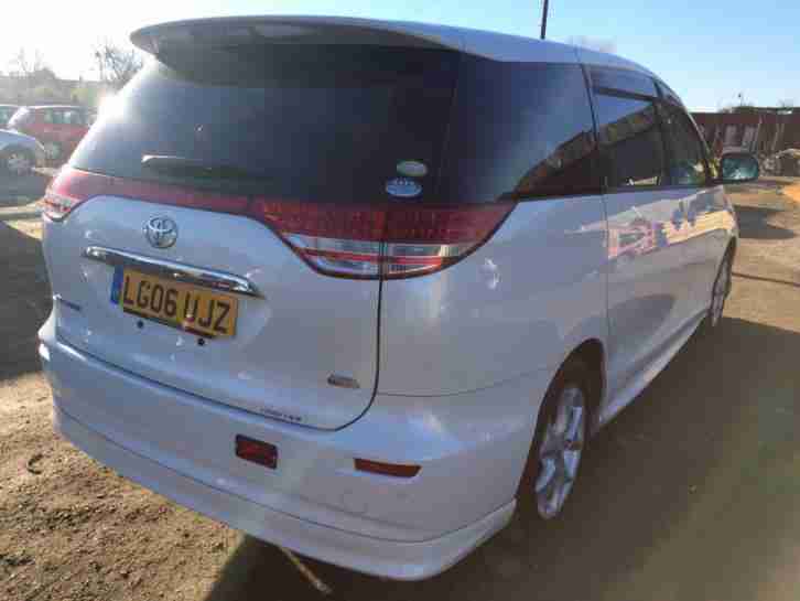 TOYOTA ESTIMA PETROL 2006/06 PEARL WHITE CRYSTAL SUNROOF