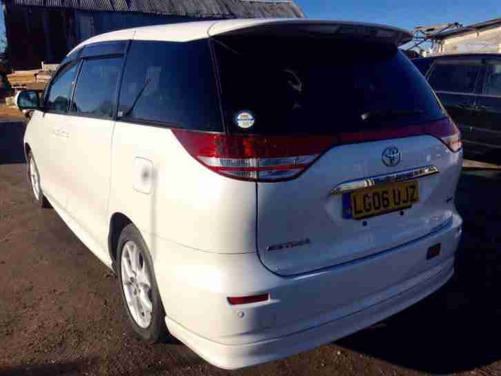 TOYOTA ESTIMA PETROL 2006/06 PEARL WHITE CRYSTAL SUNROOF