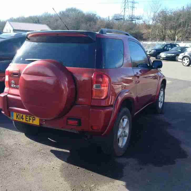 TOYOTA RAV4 NRG VVTI 2.0 PETROL RED 2001' 51 MANUAL 3 DOOR