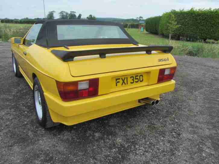 TVR 350i V8 1987. Yellow.