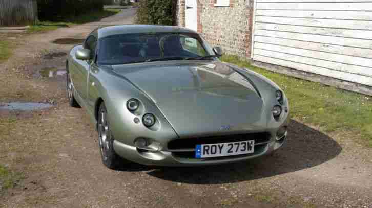 TVR Cerbera 4.5 litre 1999 Sage Green 0-60 under 4 seconds 420 bhp four seater !