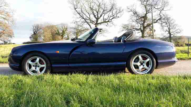 TVR Chimaera 450 in Tahiti Blue PAS R reg Mk 2 recent outriggers.