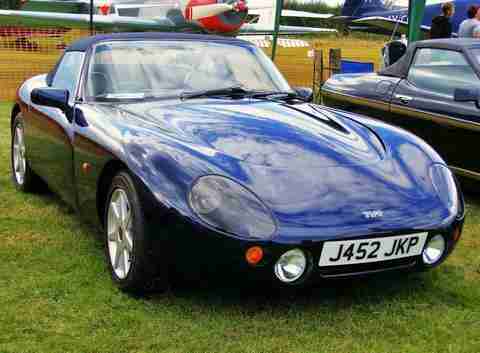 TVR GRIFFITH 4.0 PRECAT 1992 MICA STAR FIRE BLUE.