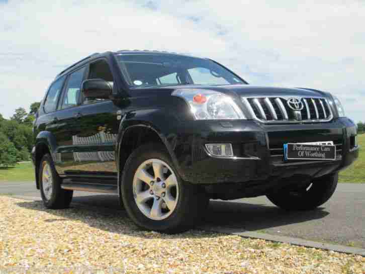 Toyota Land Cruiser LC5 D-4D Auto 2005 Model Metallic Black Turbo Diesel Sat Nav