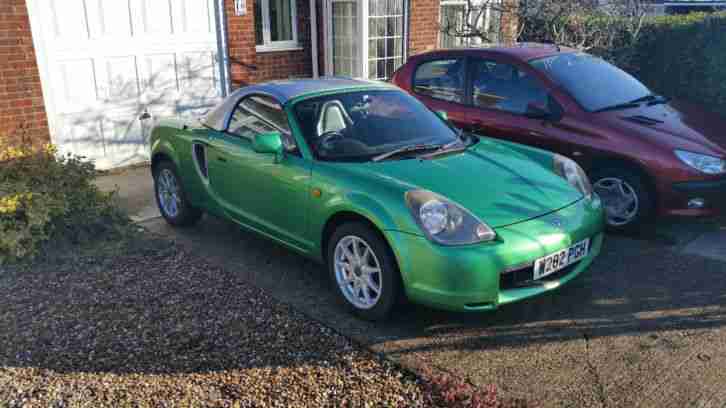 Toyota MR2 Roadster VVTI Green Complete with Hardtop