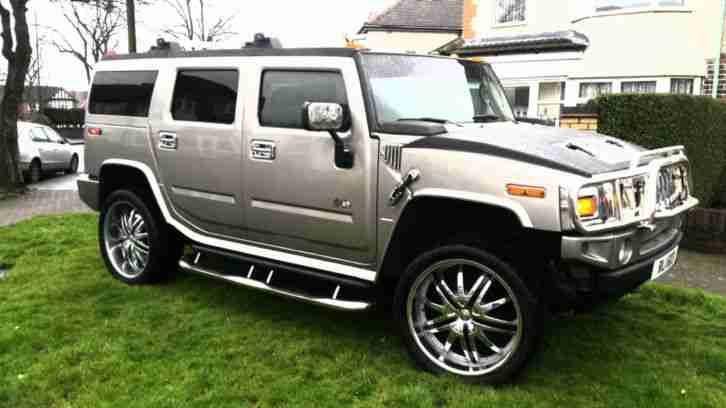 UNIQUE HUMMER H2~~CUSTOM 1OFF OF A KIND~~24'S~~QUAD EXHAUSTS~~££££'S INVESTED
