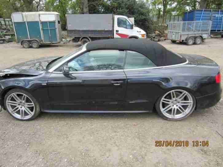 UNRECORDED AUDI A5 2014 CONVERTIBLE 3.0 TDI QUATTRO SPARES OR REPAIR DAMAGED