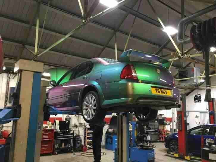 Unique MG ZS 180 2.5 V6 Auto Saloon in Monogram Shot Silk Chromescent. 1 of 1.