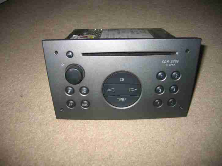 VAUXHALL CDR 2005 VDO RADIO CD PLAYER WITH CODE CORSA VECTRA OMEGA ETC!!