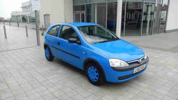 VAUXHALL CORSA 1.2 on 02 plate WITH 10 MONTHS MOT & VERY LOW MILLAGE!!!