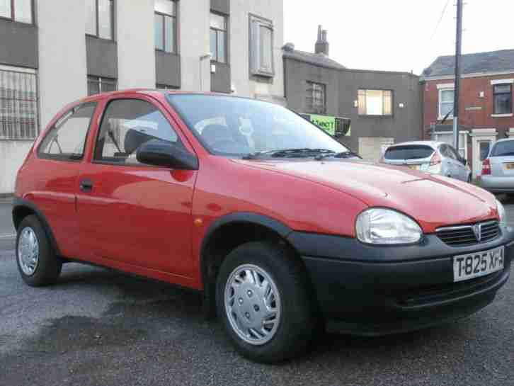 VAUXHALL CORSA T REG ENVOY 1.0 12V RED CHEAP TAX AND INSURANCE NO RESERVE