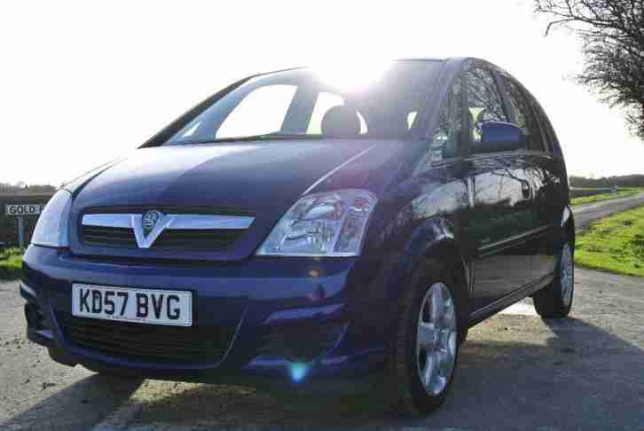 VAUXHALL MERIVA ENERGY 1.3 CDTI, DIESEL LATE 2007 57 PLATE CHEAP TAX