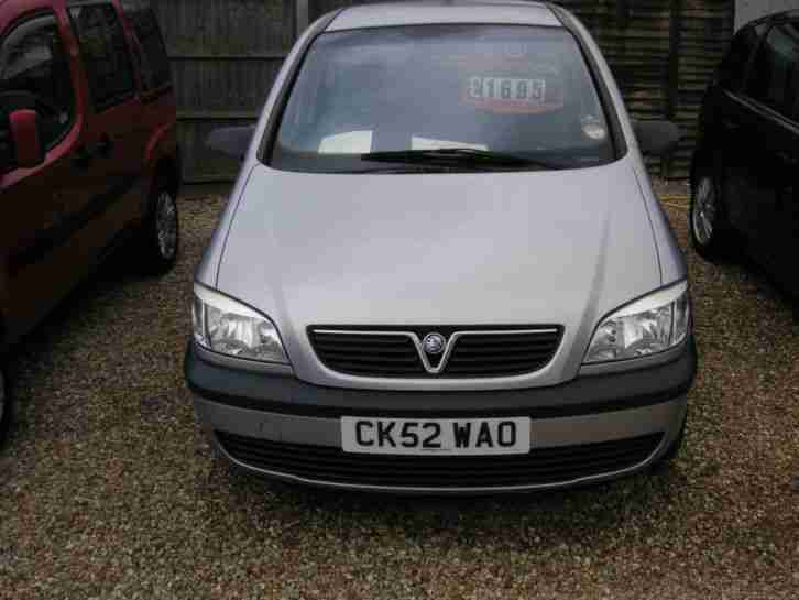 VAUXHALL ZAFIRA. 1.6 PETROL. 7 SEATER. WARRANTY. TAXED AND MOTED