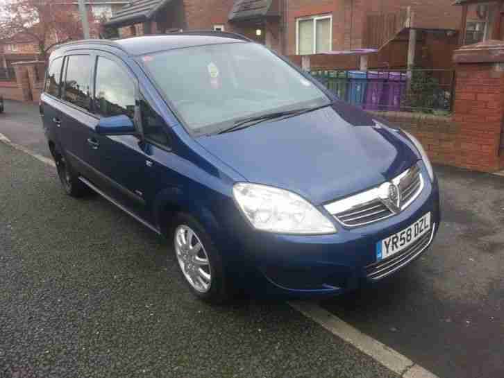 VAUXHALL ZAFIRA LIFE 1.6 PETROL 5 DOOR 2008 MPV