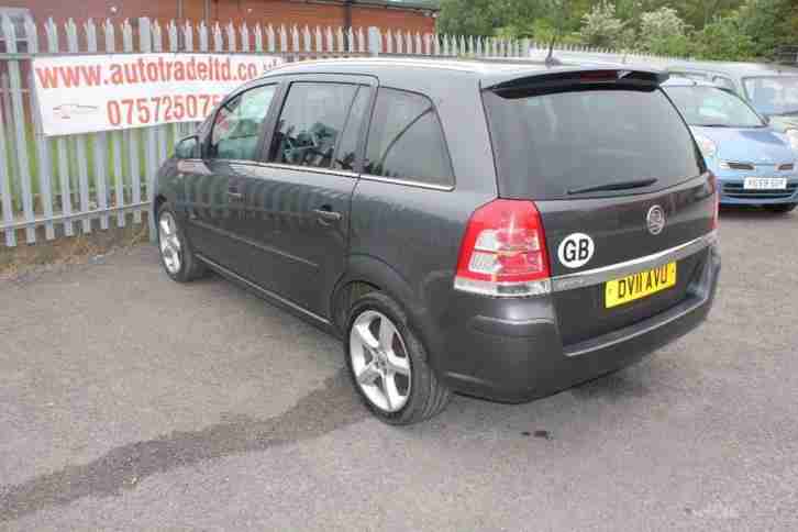 VAUXHALL ZAFIRA SRI 2011 Petrol Manual in Grey