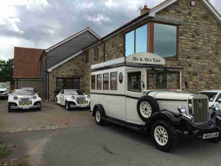 VINTAGE ASQUITH WEDDING BUS FOR HIRE 8 SEATS & FLEET OF 3 LE SEYDE CARS