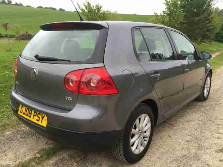 VOLKSWAGEN GOLF 1.9 Match TDI 105 GREY Full Service History 12 Months MOT