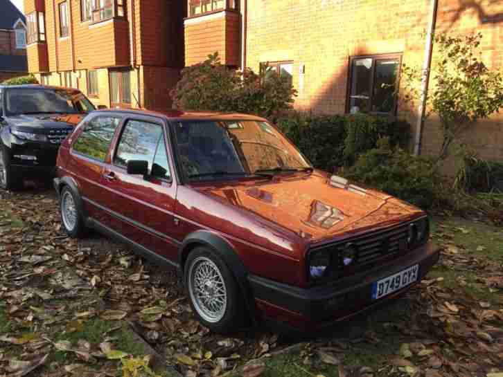 VOLKSWAGEN GOLF GTI 16V MK2 3 Door RED 1987 D Reg Big Bumper Conversion