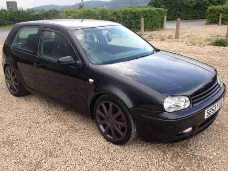VW GOLF 1.9 GTTDI 130BHP 3 DOOR DIESEL HATCHBACK IN BLACK 53 PLATE 11 MONTHS MOT