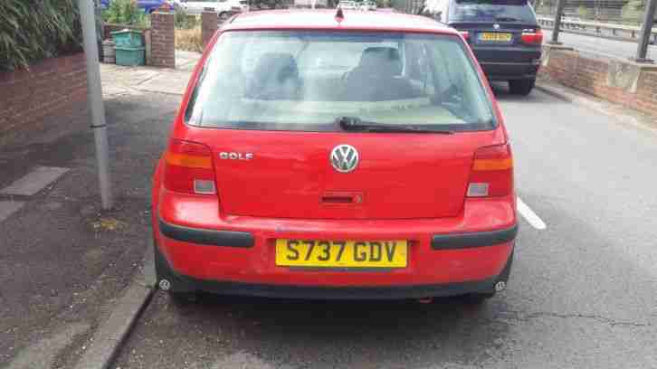 VW GOLF S 1400 CC PETROL car / MOT FAILURE