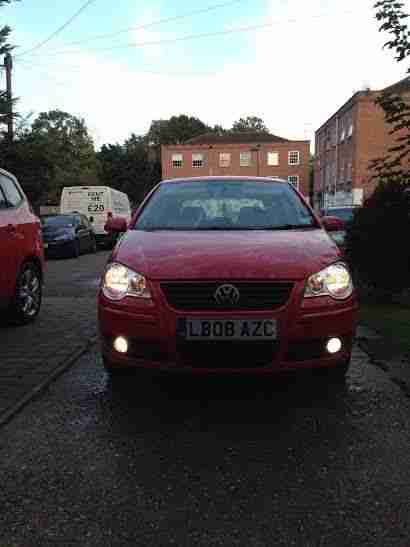 VW Polo 1.4 tdi diesel 2008 08reg 4 door red long mot